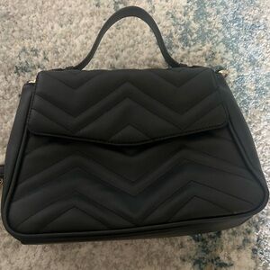 Summer & Rose Crossbody Purse With Gold Strap Black